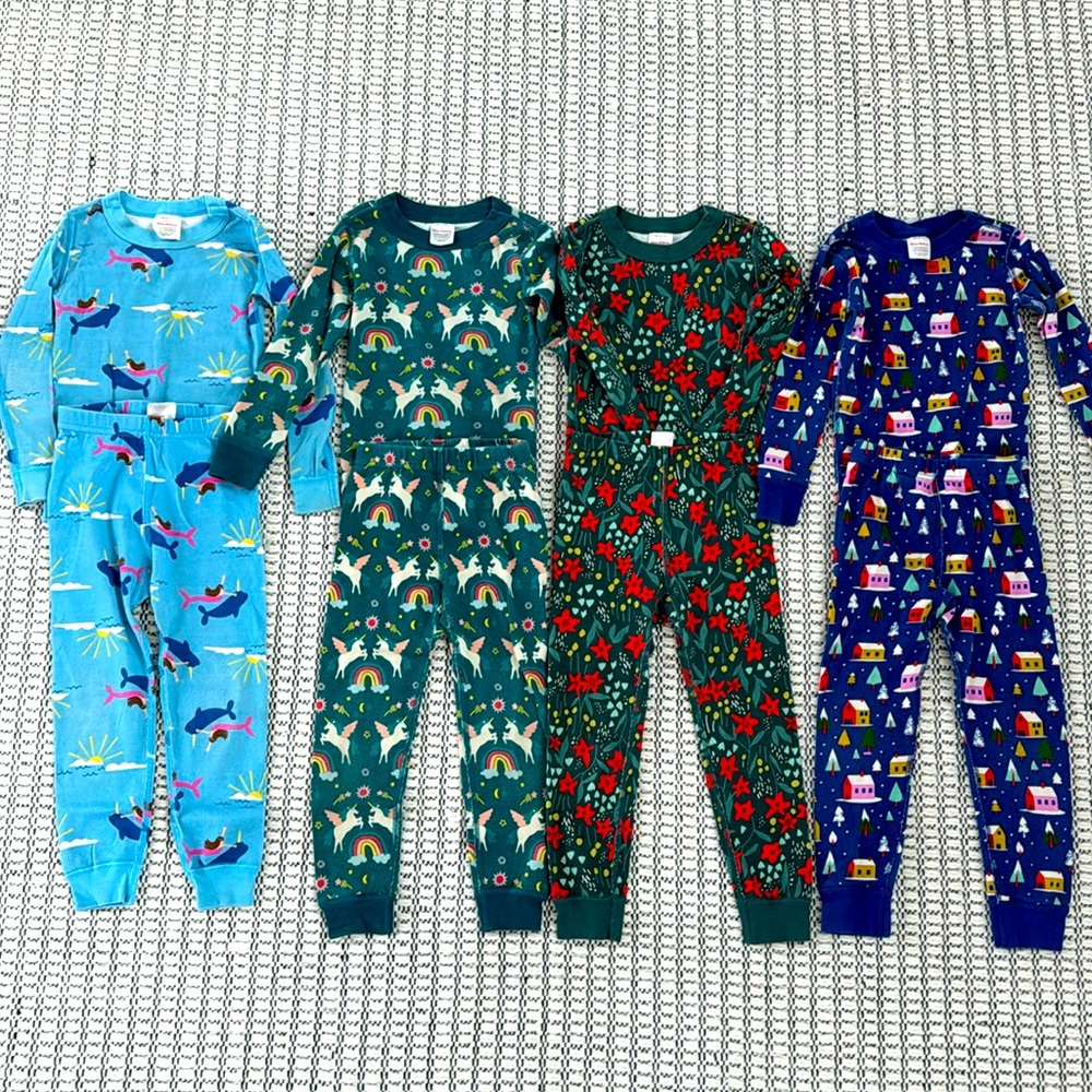 Hanna Anderson cozy winter PJs set x4 - or sold separately